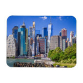 ニューヨークのスカイライン マグネット (横)