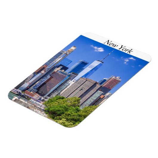 ニューヨークのスカイライン マグネット (左側)