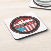 ニューヨークのスカイライン|米国は印を付けます コースター (左側)