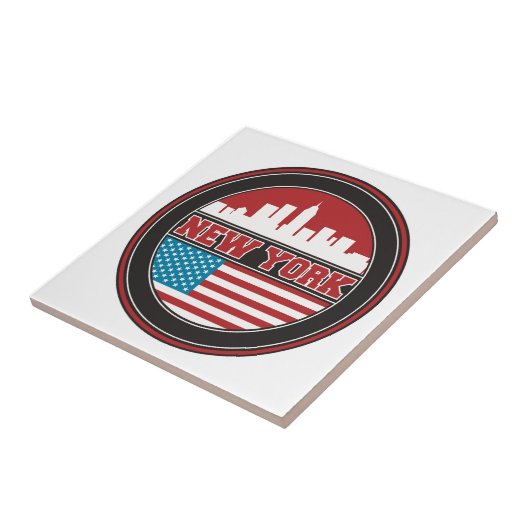 ニューヨークのスカイライン|米国は印を付けます タイル (側面)