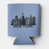 ニューヨークのスカイライン 缶クーラー (正面)