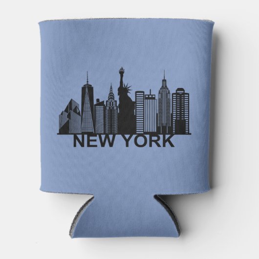 ニューヨークのスカイライン 缶クーラー (正面)