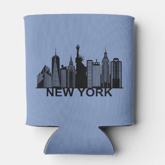 ニューヨークのスカイライン 缶クーラー (裏面)