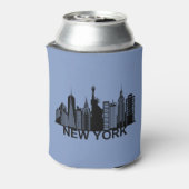 ニューヨークのスカイライン 缶クーラー (缶裏面)