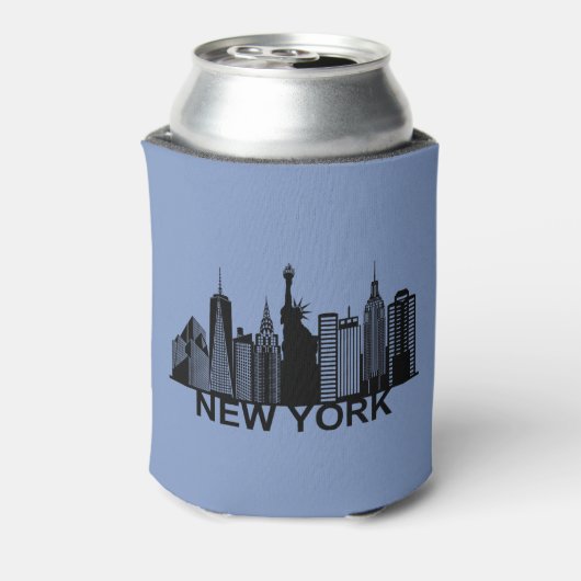 ニューヨークのスカイライン 缶クーラー (缶裏面)