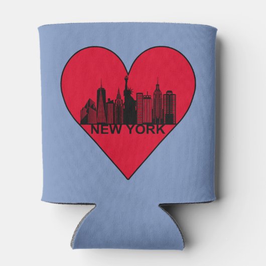 ニューヨークのスカイライン 缶クーラー (裏面)