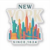 ニューヨークのステッカー シール (正面)