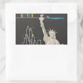 ニューヨークのステッカー 長方形シール (バッグ)