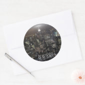 ニューヨークのステッカーNew York Empire Stateお土産 ラウンドシール (封筒)