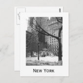 ニューヨークのスノーウィーパーク ポストカード (正面/裏面)