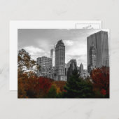 ニューヨークのセントラルパークから眺める ポストカード (正面/裏面)