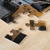 ニューヨークのタクシー乗り場 ジグソーパズル (側面)