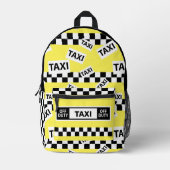 ニューヨークのタクシー運転手 プリントバックパック (正面)