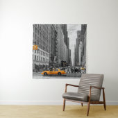 ニューヨークのタクシー都市のカラーポップ・アートの写真 タペストリー (インサイチュ)