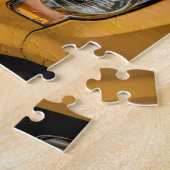 ニューヨークのタクシーCabs.クリスマスの挨拶 ジグソーパズル (側面)