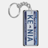 ニューヨークのナンバープレートのKeychainのカスタム キーホルダー (正面左)