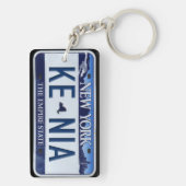 ニューヨークのナンバープレートのKeychainのカスタム キーホルダー (裏面)