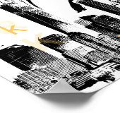 ニューヨークのニューヨークの自由ポップ・アートの像 ポスター (角)