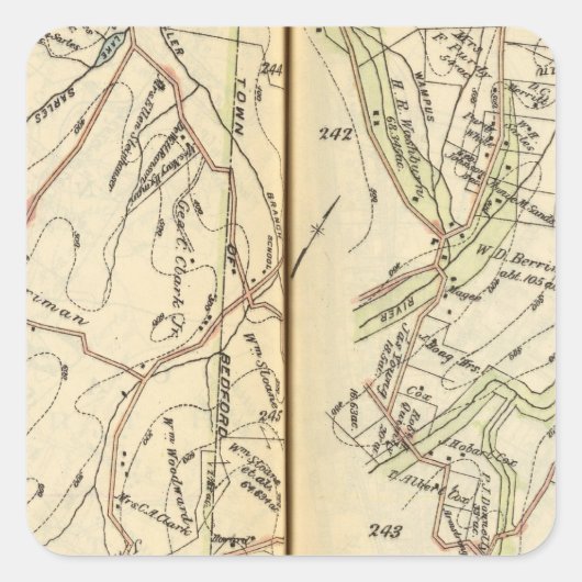 ニューヨークのノースキャッスル スクエアシール (正面)