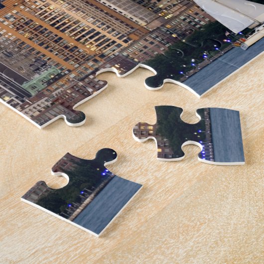 ニューヨークのハドソン川を航行すること ジグソーパズル (側面)