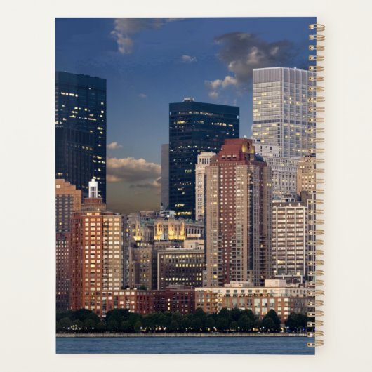 ニューヨークのハドソン川を航行すること プランナー手帳 (裏面)