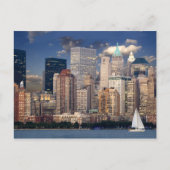 ニューヨークのハドソン川を航行すること ポストカード (正面)