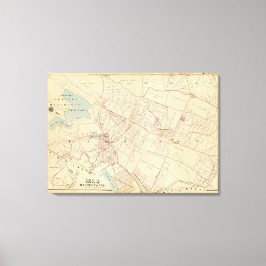 ニューヨークのハリソン キャンバスプリント (正面)