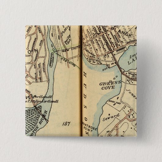 ニューヨークのハーモンパーク 缶バッジ (正面)