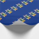 ニューヨークのバナーパターン ラッピングペーパー (角)