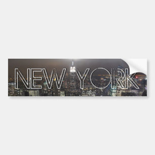 ニューヨークのバンパーステッカーNY都市バンパーステッカー バンパーステッカー