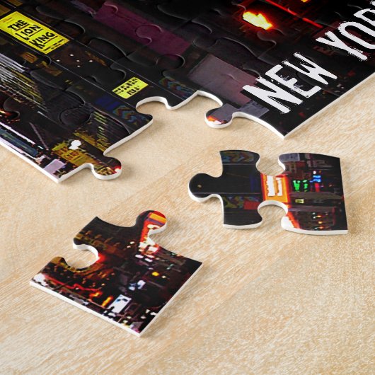 ニューヨークのパズルのタイムズ・スクエアのパズルの記念品 ジグソーパズル (側面)
