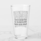 ニューヨークのパーソナライズされためがねニューヨーク土産 タンブラーグラス (裏面)