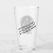 ニューヨークのパーソナライズされためがねニューヨーク土産 タンブラーグラス (裏面)