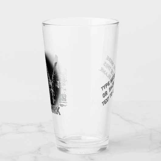 ニューヨークのパーソナライズされためがねニューヨーク土産 タンブラーグラス (左)