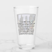 ニューヨークのパーソナライズされためがねニューヨーク土産 タンブラーグラス (裏面)