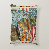 ニューヨークのビンテージポスター。 アクセントクッション (裏面(縦))