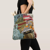 ニューヨークのビンテージポスター。 トートバッグ (クローズアップ)