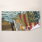 ニューヨークのビンテージポスター。 バスタオル (バスタオル)