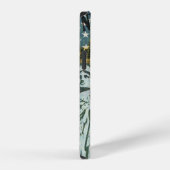 ニューヨークのビンテージポスター iPhoneケース (右側面)