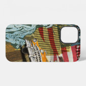 ニューヨークのビンテージポスター iPhoneケース (裏面横)