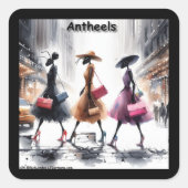 ニューヨークのファッションアリおもしろい スクエアシール (正面)