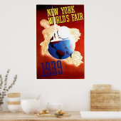 ニューヨークのフェアヴィンテージ旅行広告 ポスター (キッチン)