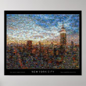 ニューヨークのフォトモザイク ポスター (正面)