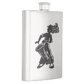 ニューヨークのブギウギ夜ドラム虹 フラスク (右)