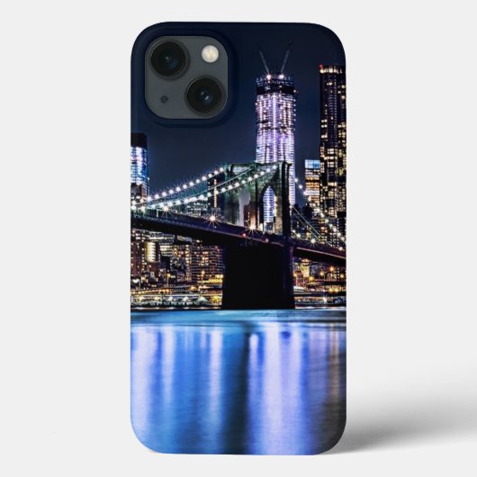 ニューヨークのブルックリン橋の反射のビュー Case-Mate iPhoneケース (裏面)