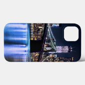 ニューヨークのブルックリン橋の反射のビュー Case-Mate iPhoneケース (裏面 (横))