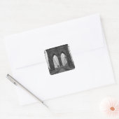 ニューヨークのブルックリン橋 スクエアシール (封筒)