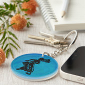 ニューヨークのブルージュ・ナイトのドラム キーホルダー (正面右)