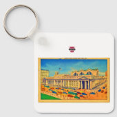 ニューヨークのペンシルバニア鉄道ペン駅 キーホルダー (正面)