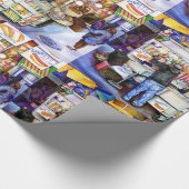 ニューヨークのホットドッグ神 ラッピングペーパー (角)